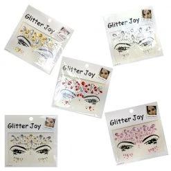 Trademart Face And Body Gems Assorted Multicoloured Wide Face Gems