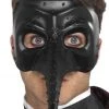 Smiffys Black Venetian Gothic Capitano Eyemask