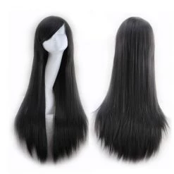 DHGate Costume Accessories Black Long Straight Cosplay Wig