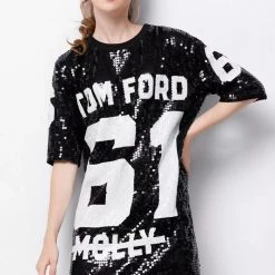 Global Lover Women's Sequin Mini Party Dress
