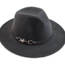 Trademart 1920's Great Gatsby Mens Black Felt Fedora