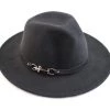 Trademart Mens Charcoal Grey Felt Fedora 1920's Great Gatsby