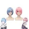 Jocelyn Luo Anime & Video Games Re:Zero Rem Or Ram Wig