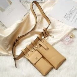 Jacky Wang Bags & Wallets Leather Twin Pouch Belt