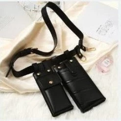 Jacky Wang Bags & Wallets Leather Twin Pouch Belt