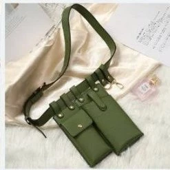 Jacky Wang Bags & Wallets Leather Twin Pouch Belt