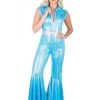Gold Star Blue Disco Diva Costume