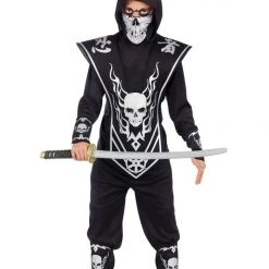 Hurly-Burly Children's And Infants Kids Skull Lord Ninja Costume