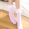 AnneCart Hosiery Pink Frill Ankle Socks