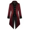 AnneCart Men's Red Frock Coat 1 AnneCart Men's Red Frock Coat