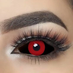 Yancy Li Black & Red Jigsaw Sclera Contact Lenses