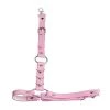 AnneCart PU Baby Pink Leather Chunky O-Ring Waist Garter