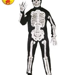 Rubies Halloween Adult Skeleton Suit With Mask Costume