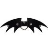 AnneCart Black Bat Heart Shaped Garter Belt