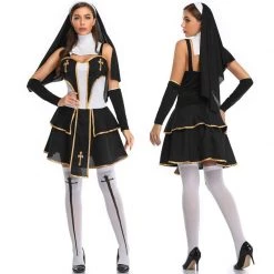 Hurly-Burly Adults Sexy Womens Priest Costume