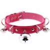 AnneCart Hot Pink Bell Choker Chokers
