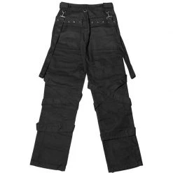 Hurly-Burly Pants & Shorts Goth Black Bondage Trousers