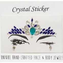 AnneCart Festival Wear Astonishing Azure Crystal Face & Body Jewels