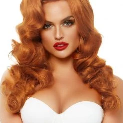 Leg Avenue Bombshell Ginger Long Curly Wig