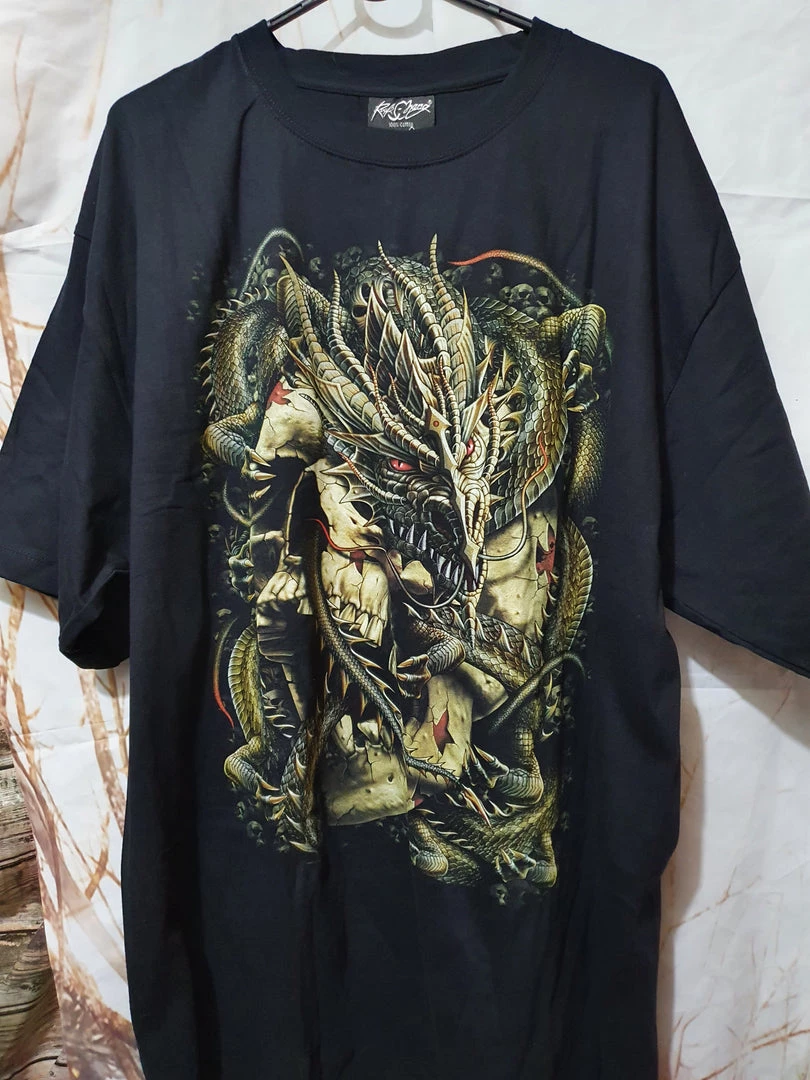 Rock Eagle Glow In The Dark Short Sleeved Gold Dragon Shirt 3 Rock Eagle Glow In The Dark Short Sleeved Gold Dragon Shirt