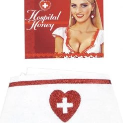 TomFoolery Hospital Honey Nurse Hat Halloween
