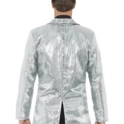 Smiffys Jackets & Vests Men's Silver Sequin Jacket