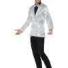 Smiffys Jackets & Vests Men's Silver Sequin Jacket
