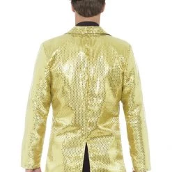 Smiffys Jackets & Vests Men's Gold Sequin Jacket