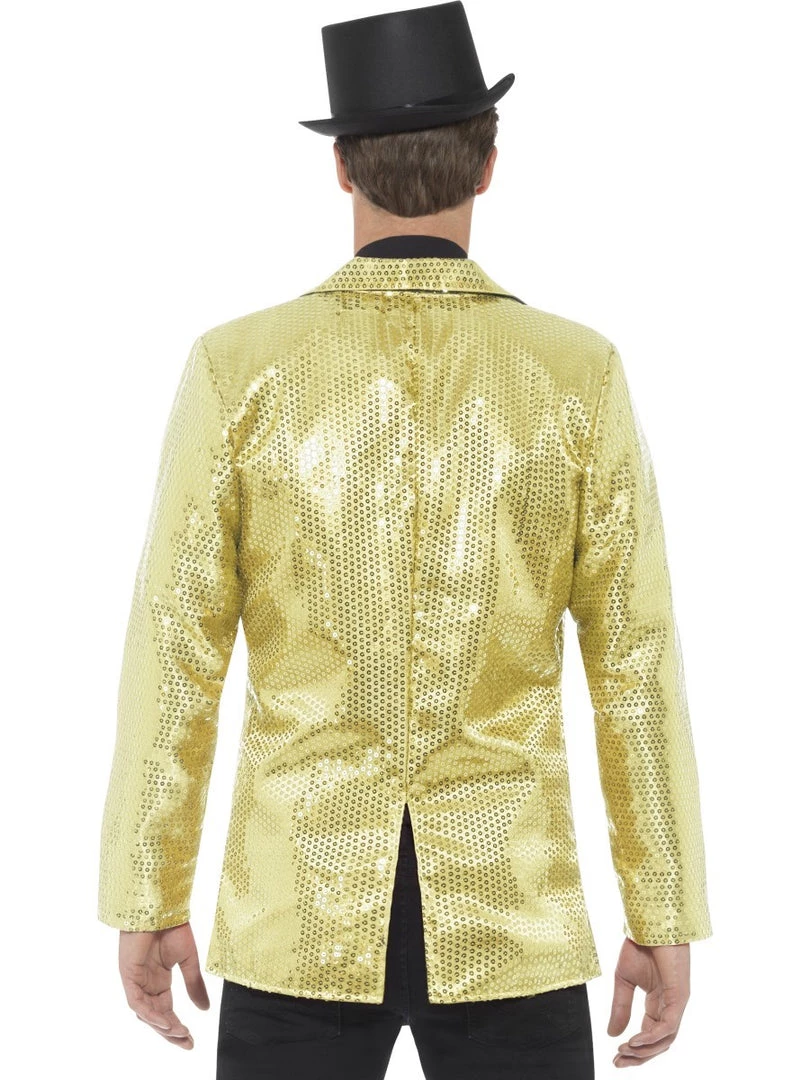 Smiffys Jackets & Vests Men's Gold Sequin Jacket 4 Smiffys Jackets & Vests Men's Gold Sequin Jacket
