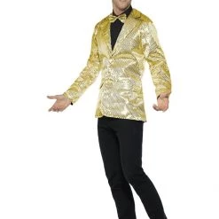 Smiffys Jackets & Vests Men's Gold Sequin Jacket