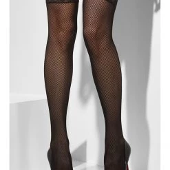 Smiffys Black Fishnet Hold Ups