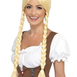 Smiffys Blonde Bavarian Oktoberfest Wig
