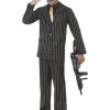 Smiffys Gold Pinstripe Gangster Costume Adults