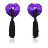 AnneCart Heart Shaped Purple Nipple Tassels Nipple Pasties 1 AnneCart Heart Shaped Purple Nipple Tassels Nipple Pasties