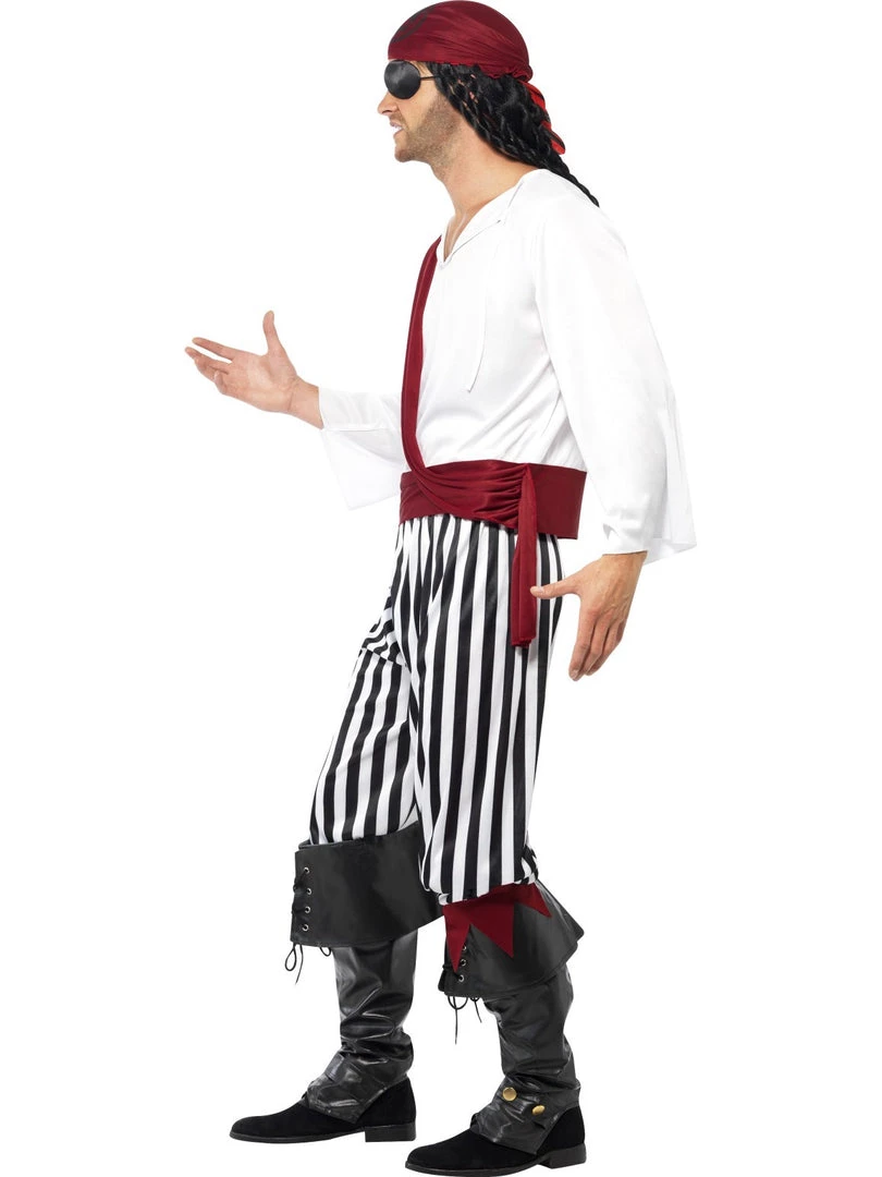 Smiffys Men's Caribbean Pirate Costume 4 Smiffys Men's Caribbean Pirate Costume
