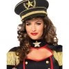 Leg Avenue Uniforms Black And Gold Military Hat