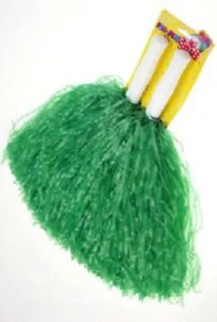 Interalia Cheerleader Pompoms Green 3 Interalia Cheerleader Pompoms Green