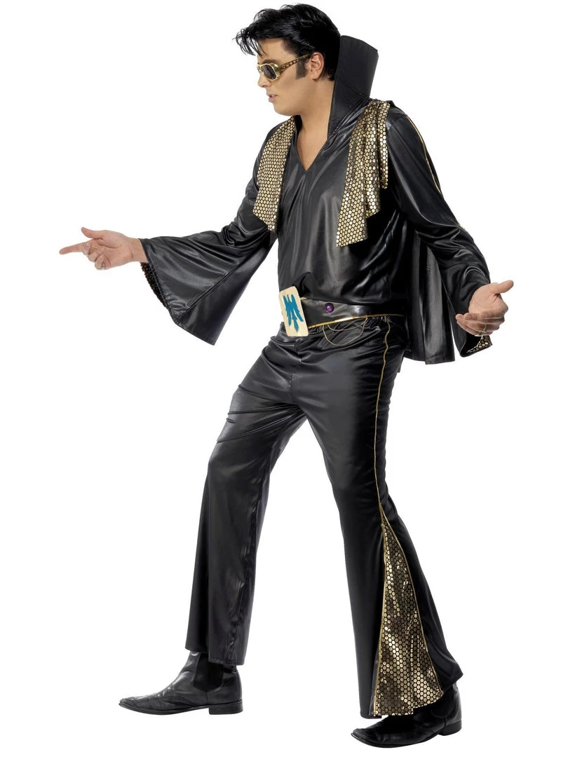 Smiffys Black And Gold Elvis Costume 5 Smiffys Black And Gold Elvis Costume