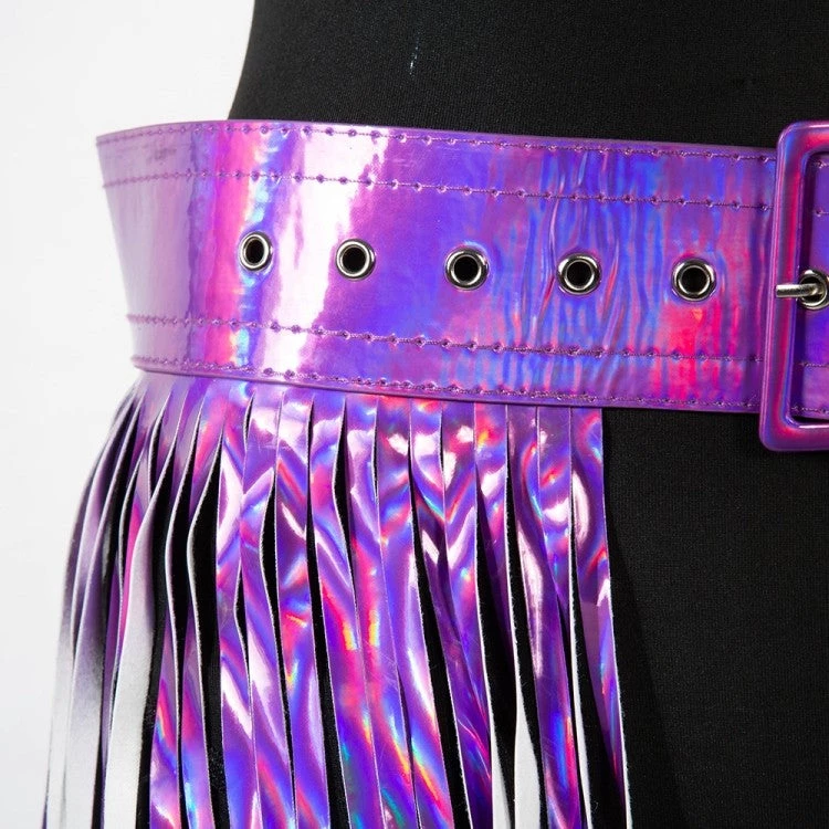 Global Lover Festival Purple Fringe Belt 5 Global Lover Festival Purple Fringe Belt
