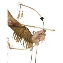 Smiffys Feathered Indian Bow And Arrow Set