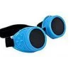 Malltop Neon Blue Steampunk Goggles