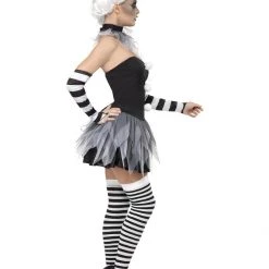 Smiffys Black & White Pierrot Clown Costume