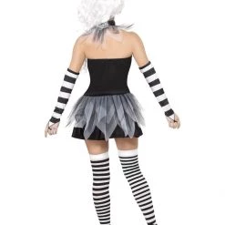 Smiffys Black & White Pierrot Clown Costume