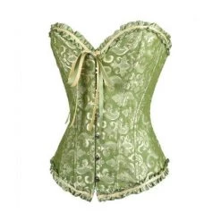 AnneCart Classic Green Busk Closure Corset