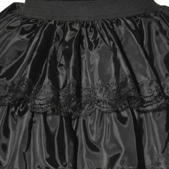 Rubies Black Lace Ruffle Skirt Women's