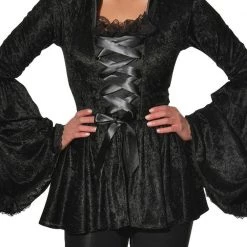 Rubies Women's Gothic Black Velvet Top