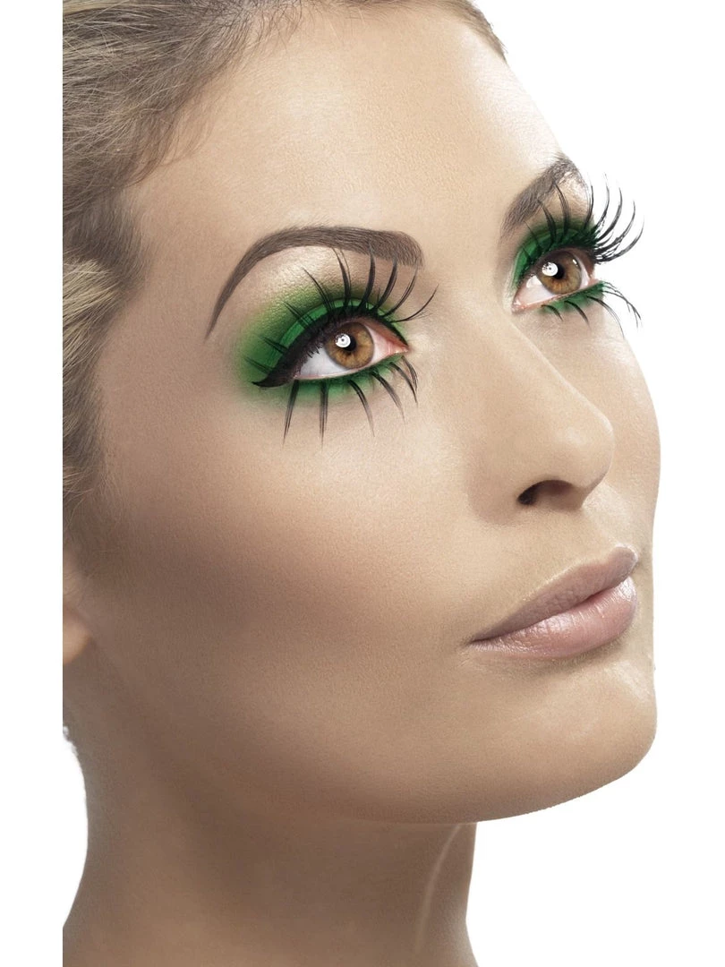 Smiffys Long Black Eyelashes Top And Bottom Set 3 Smiffys Long Black Eyelashes Top And Bottom Set