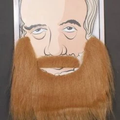Interalia Light Brown Beard And Moustache Set Costume Accessories