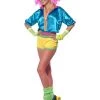 Smiffys 80's - 90's Workout & Hiphop Skater Girl Costume