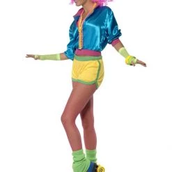 Smiffys 80's - 90's Workout & Hiphop Skater Girl Costume